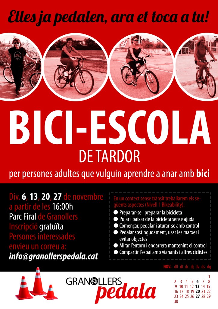 CARTELL BICI-ESCOLA tardor 2015