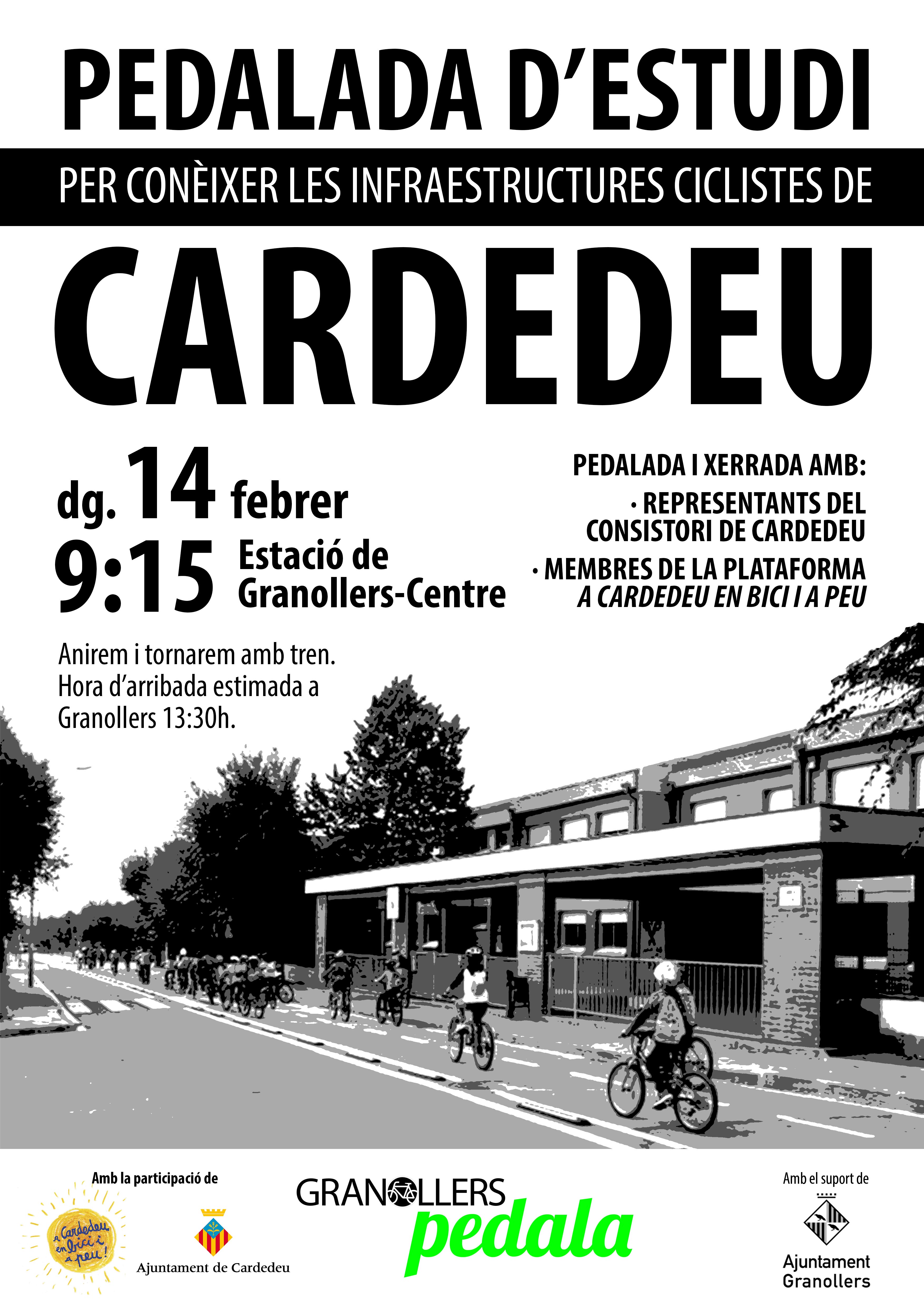 PEDALADA ESTUDI CARDEDEU cartell baixa