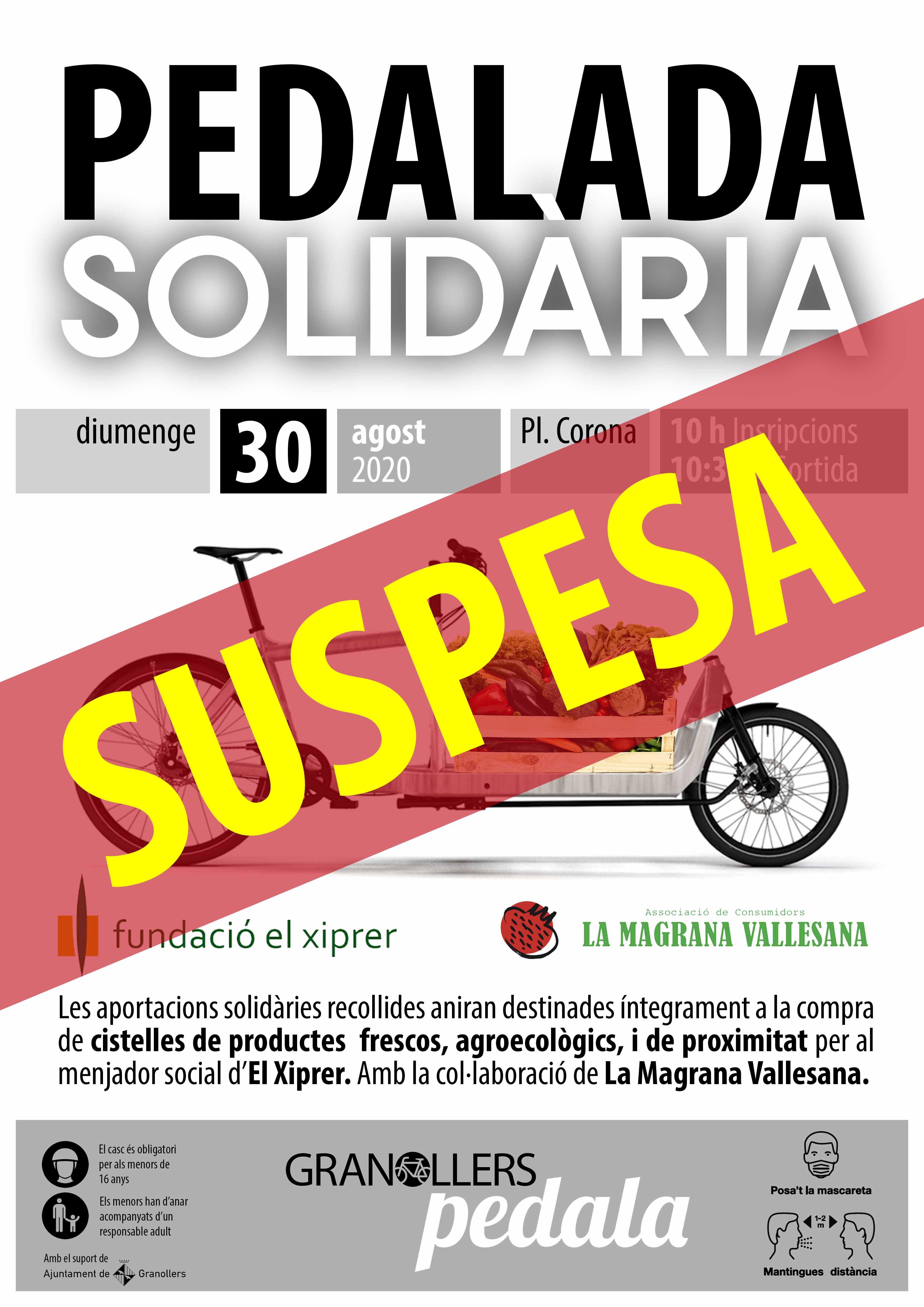 CARTELL Pedalada Solidaria 05 SUSPESA