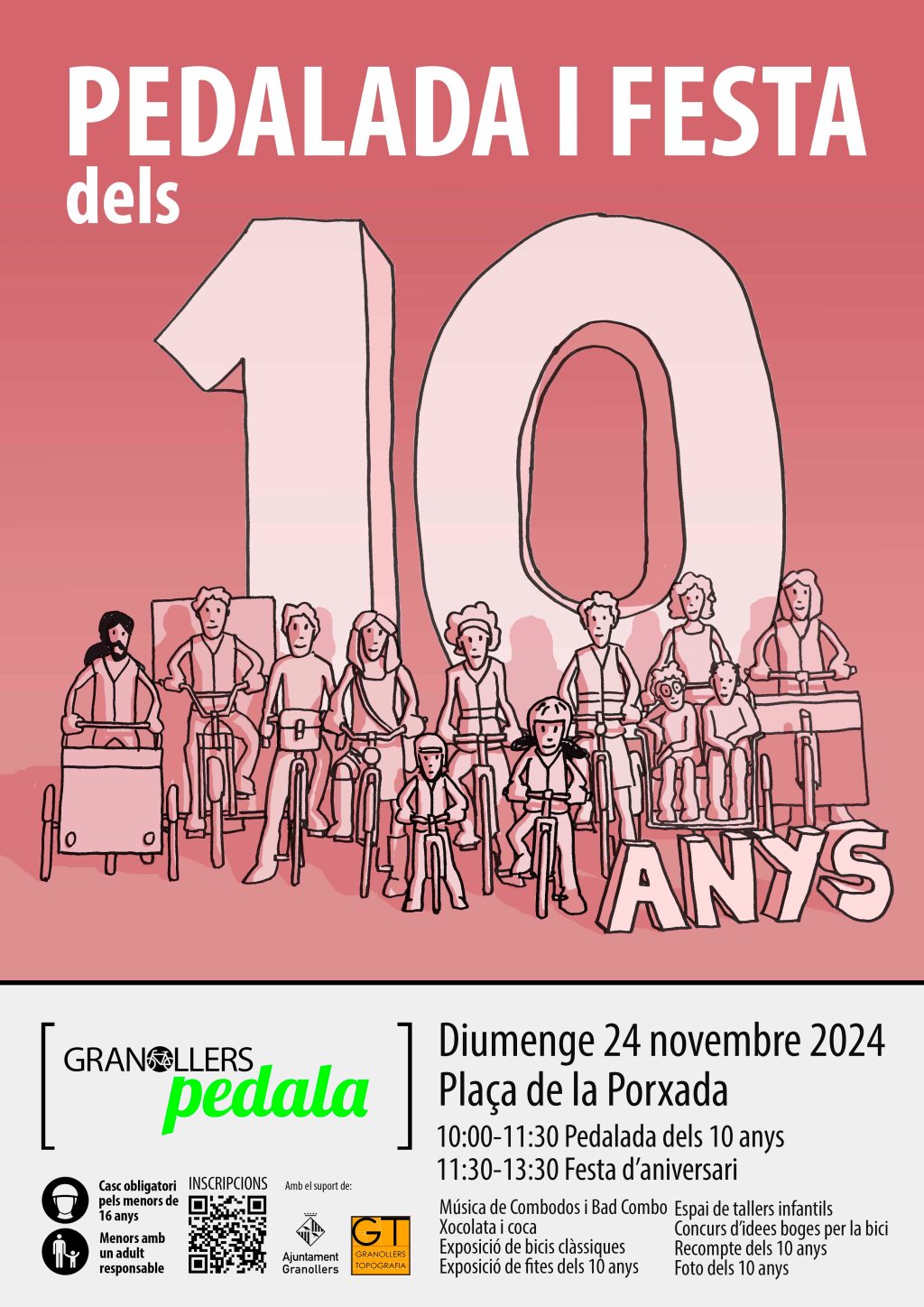 Pedalada i festa dels 10&nbsp;anys