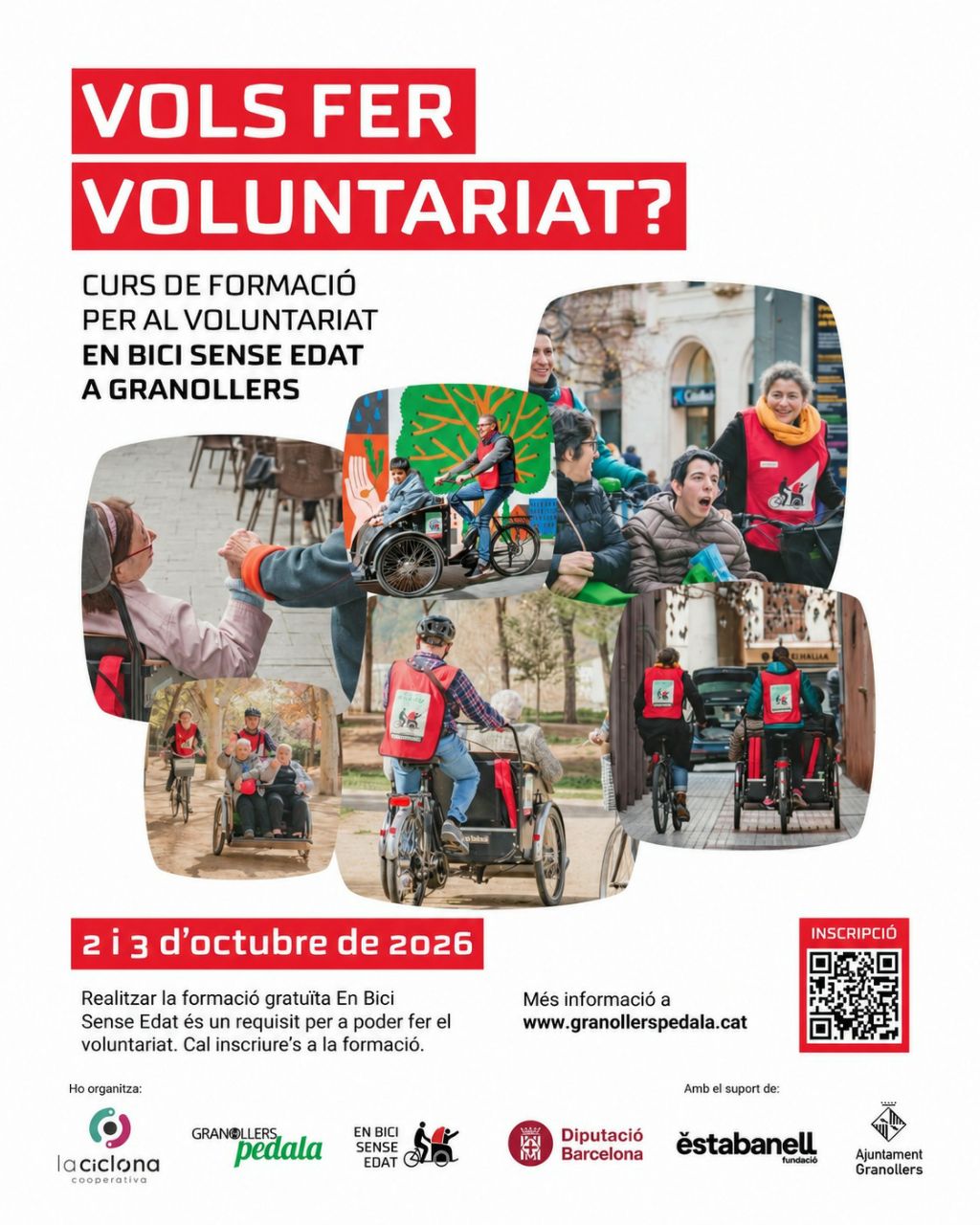 Vols fer voluntariat a En Bici Sense&nbsp;Edat?